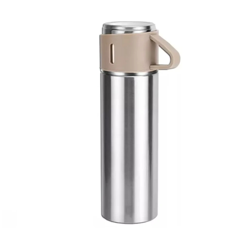 Vacuum Insulated Stainless Steel Coffee Flask 500 mL (17 fl oz) Travel Thermos with Cup Lid