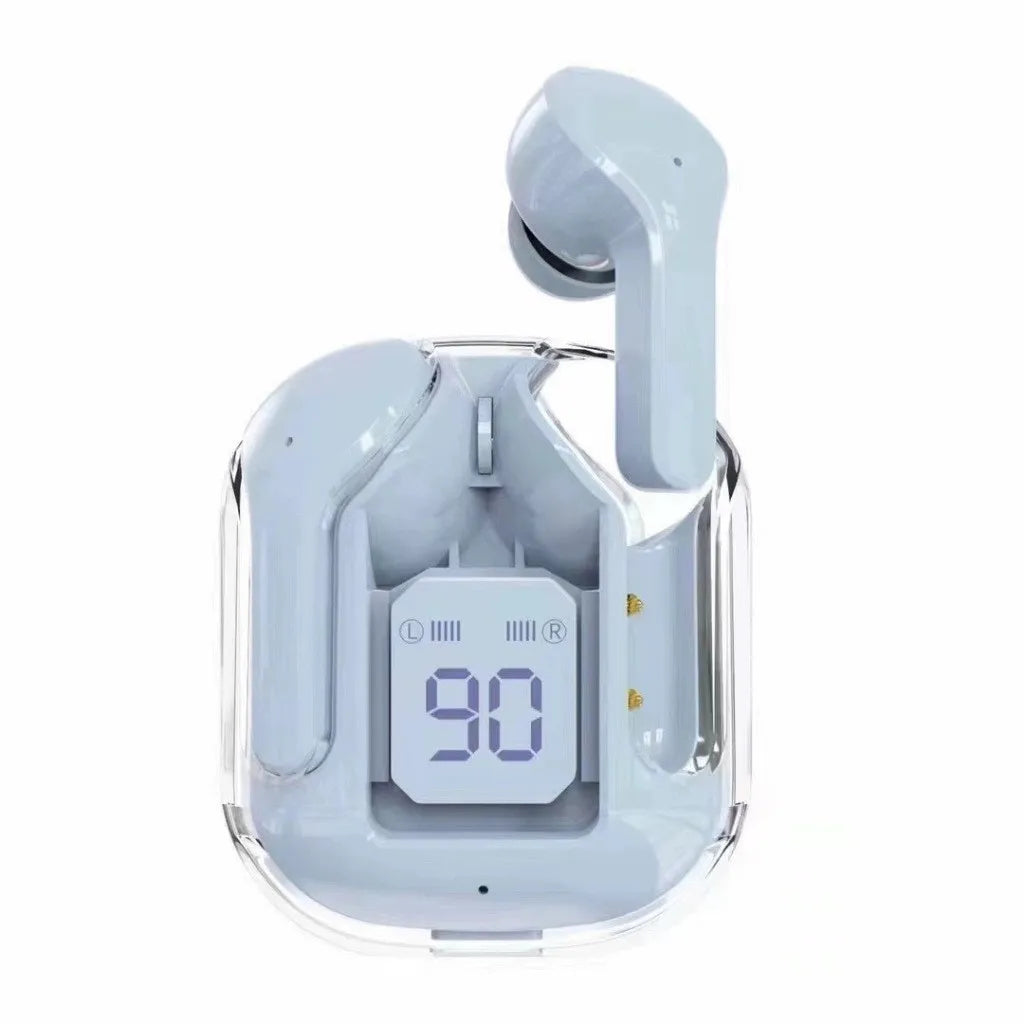 Bluetooth 5.3 TWS Wireless Earbuds with LED Light, Hi-Fi Stereo, Noise Cancellation & Touch Controls - Charging Case Included