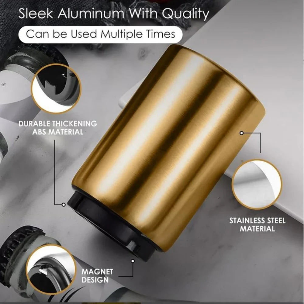 Automatic Stainless Steel Bottle Opener – Beer, Soda & Red Wine Cap Opener for Bar & Kitchen