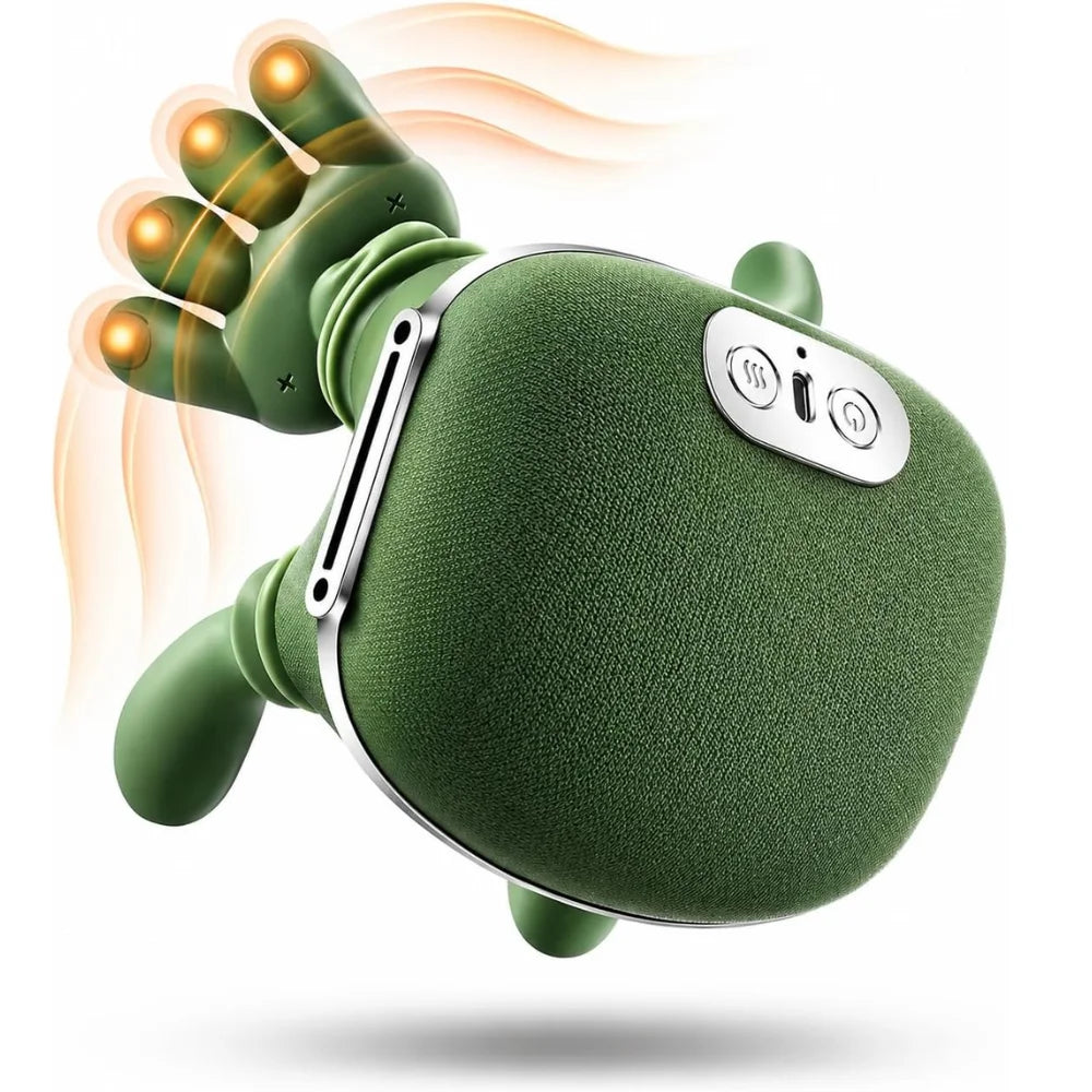 Portable USB Rechargeable Neck & Shoulder Hammering Massager with Heat and Adjustable Intensity