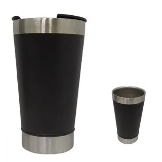 473 ml (16 oz) Insulated Thermal Tumbler with Lid and Built-In Bottle Opener, Keeps Drinks Hot or Cold