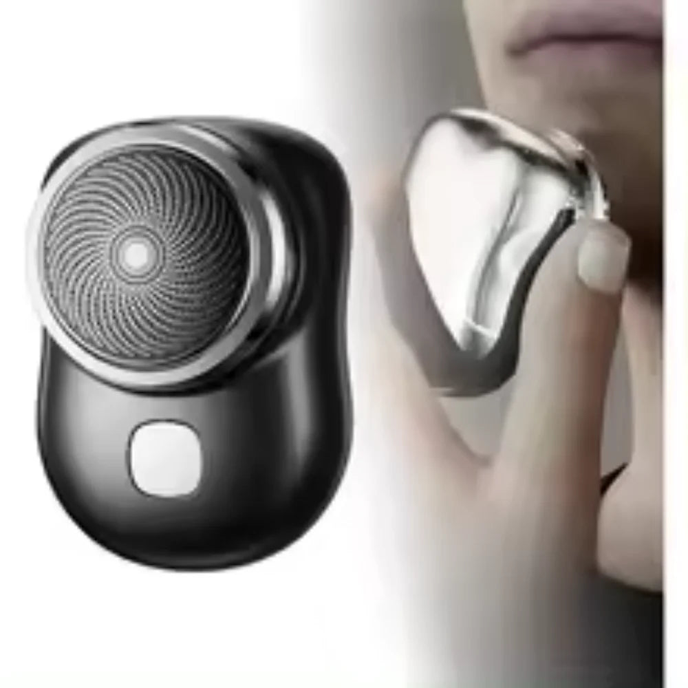 Mini Portable Rechargeable USB Washable Electric Shaver Pocket Beard Trimmer for Men