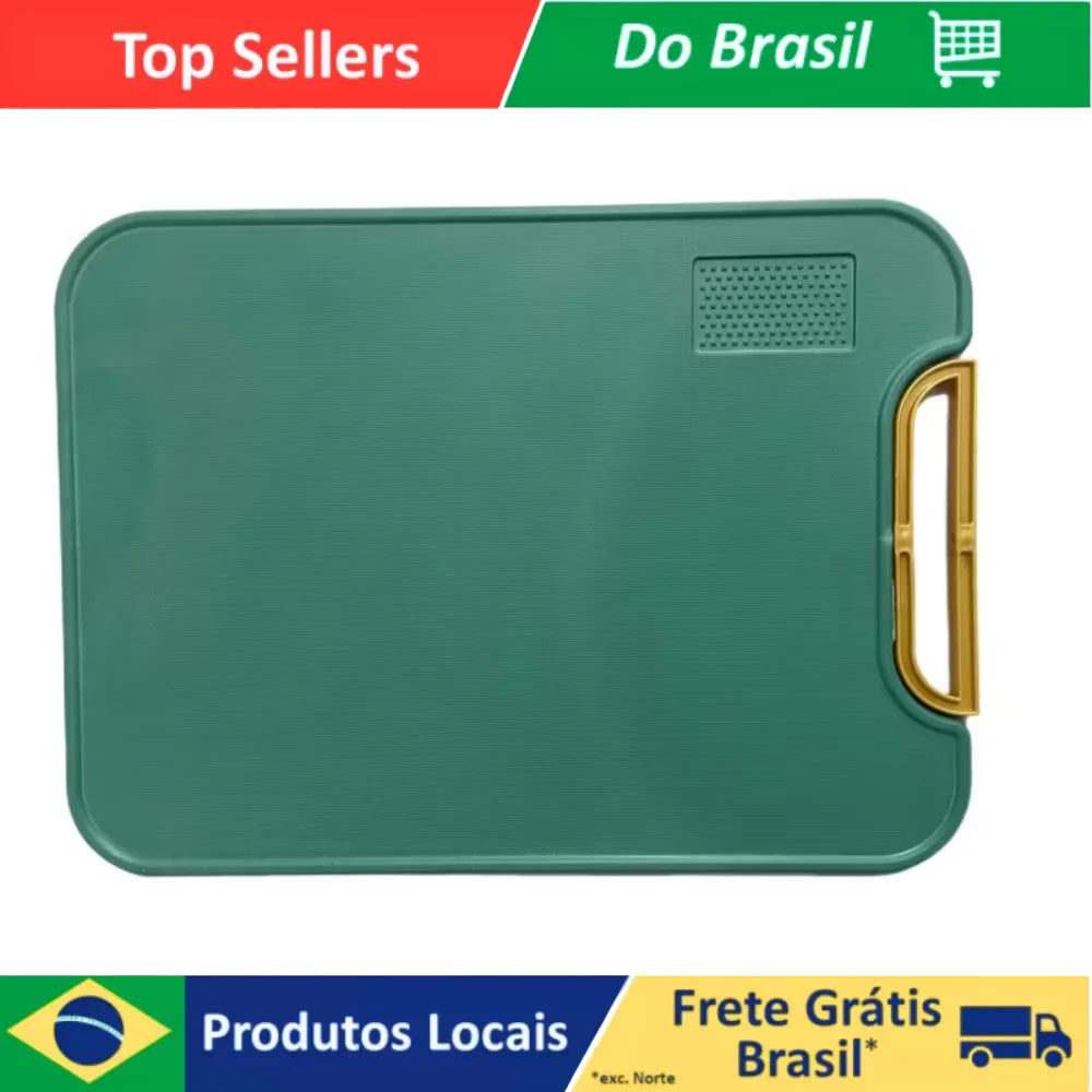 Set of Up to 3 Rectangular Antibacterial Cutting Boards with Handle and Non-Slip Surface