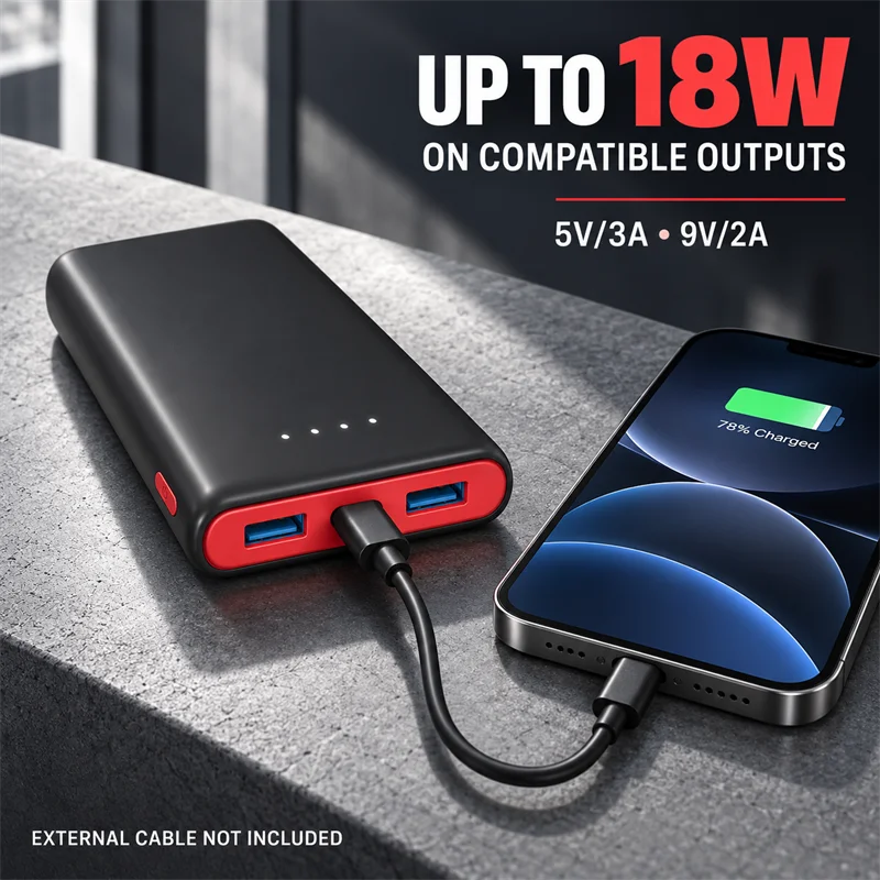 16000mAh PD Fast Charging Power Bank USB-C Portable Charger for Laptops MacBook iPhone Samsung Xiaomi