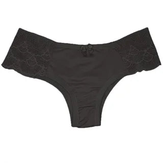 3-Pack Women's Microfiber Lace-Side Briefs - Comfortable Everyday Lingerie