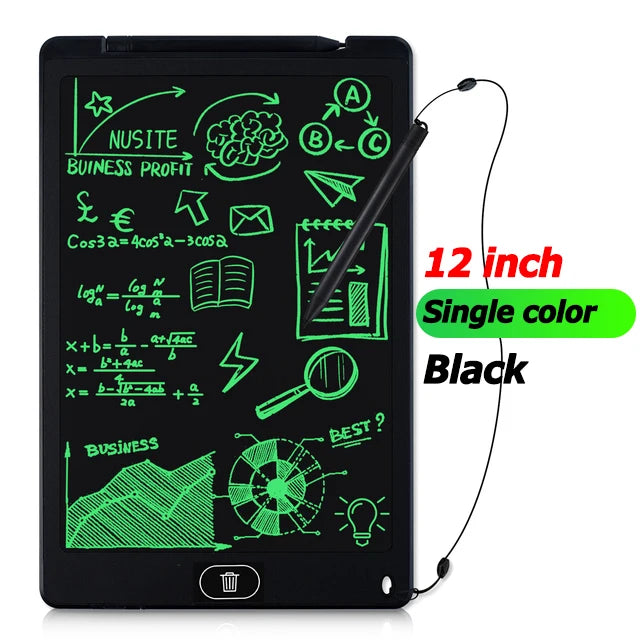 LCD Writing & Drawing Tablet 8.5 in (21.6 cm) / 12 in (30.5 cm) – Digital Graphic Tablet with Stylus for Kids, Students & Artists