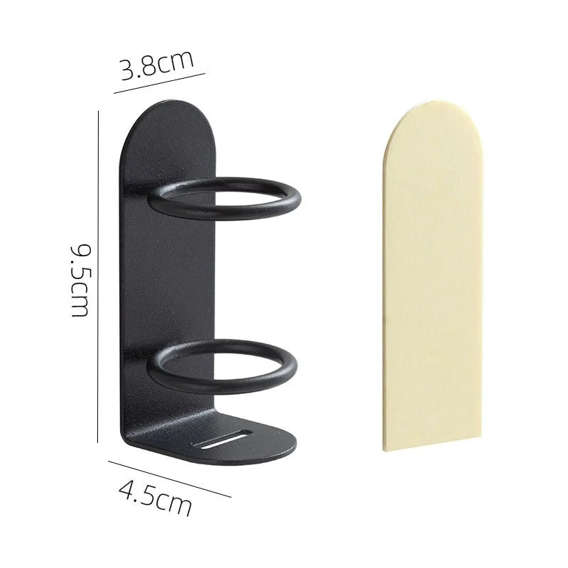 Wall-Mounted Punch-Free Electric Toothbrush and Razor Holder - Bathroom Toothbrush Organizer Shelf