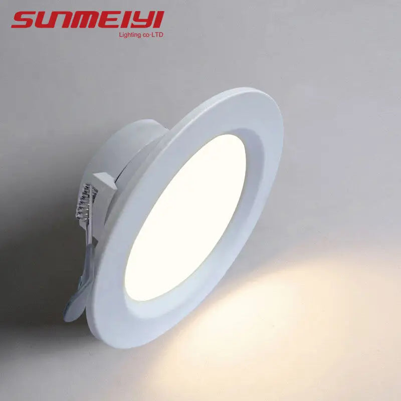 5W LED Round Recessed Downlight 110-240V - 9cm (3.5in) Dia, 7-8.5cm (2.8-3.35in) Cutout - Indoor Spot Light for Bedroom Kitchen Foyer
