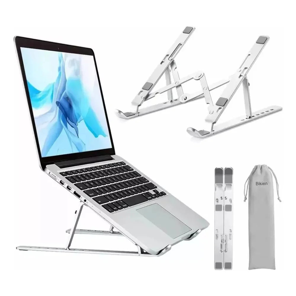 Adjustable Laptop Stand - Aluminum Collapsible Notebook Holder, Fits up to 17-inch (43 cm) Laptops