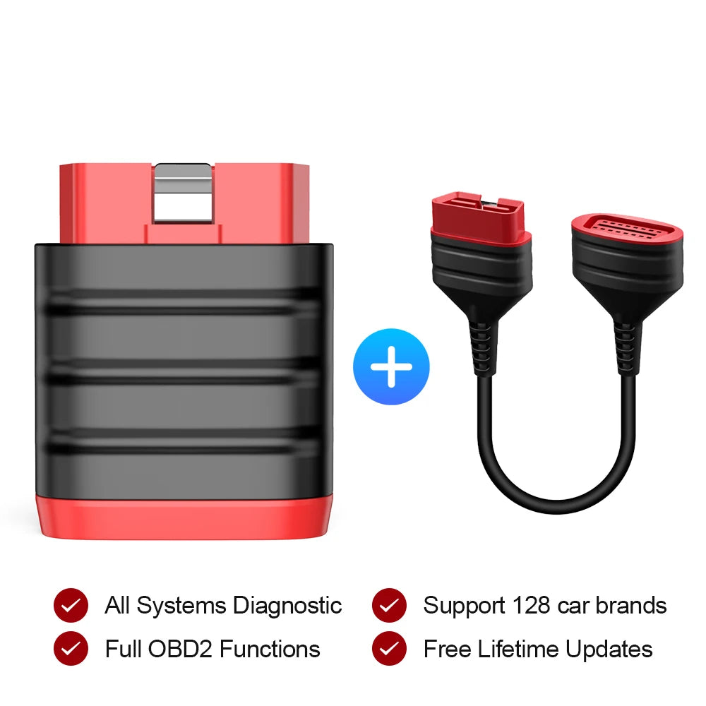 Mini OBD2 Bluetooth Car Diagnostic Scanner - Full-System Code Reader, Lifetime Free All-Car Diagnostics