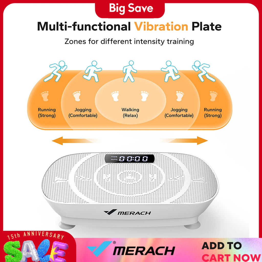 Whole-Body Vibration Plate Exercise Machine with Bluetooth – Power Fitness Platform for Weight Loss & Toning