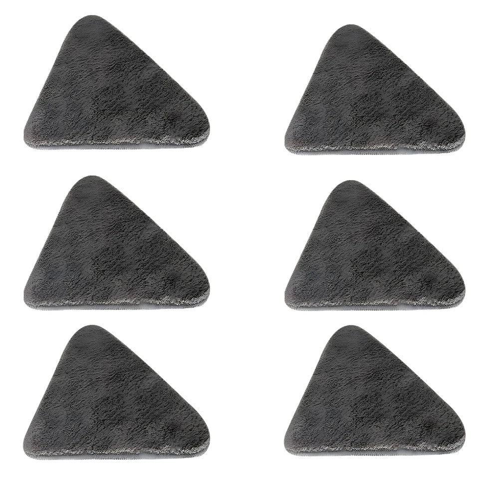 6-Pack Microfiber Refill Kit – Replacement Cloths for 360° Triangular Swivel Mop