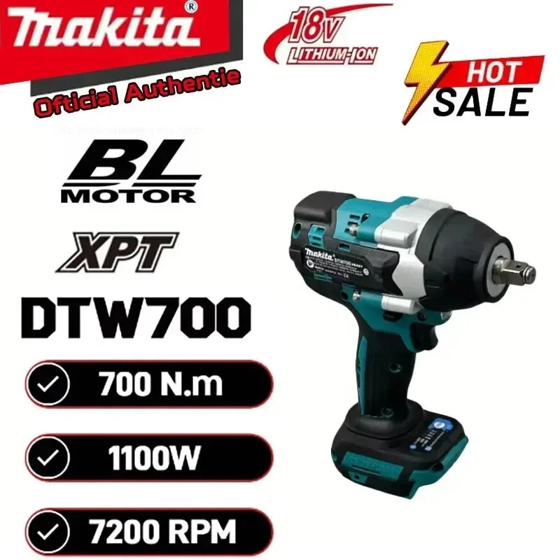 Cordless Impact Wrench 1000 Nm (738 ft-lb) Brushless 18V High Torque Electric Wrench for Auto Repair