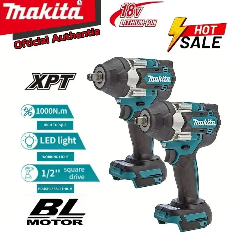 Cordless Impact Wrench 1000 Nm (738 ft-lb) Brushless 18V High Torque Electric Wrench for Auto Repair