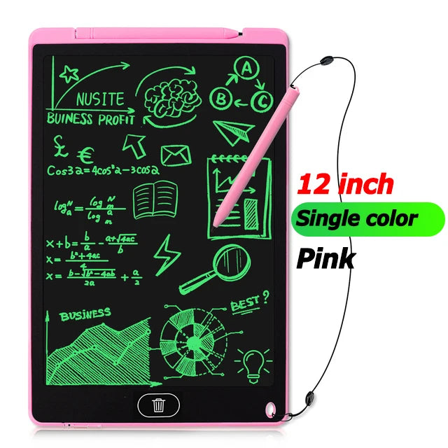 LCD Writing & Drawing Tablet 8.5 in (21.6 cm) / 12 in (30.5 cm) – Digital Graphic Tablet with Stylus for Kids, Students & Artists