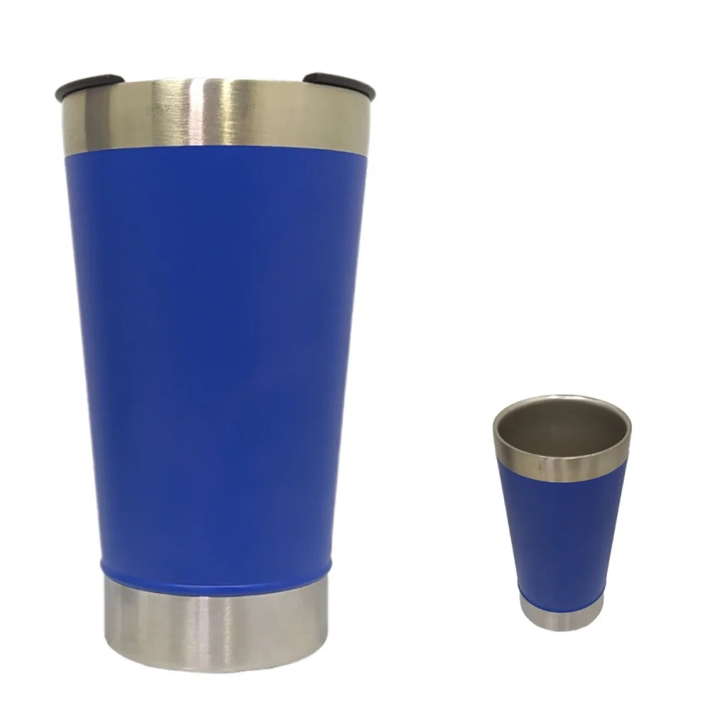473ml (16 fl oz) Double-Wall Vacuum Insulated Travel Mug with Lid & Bottle Opener – Keeps Drinks Hot or Cold