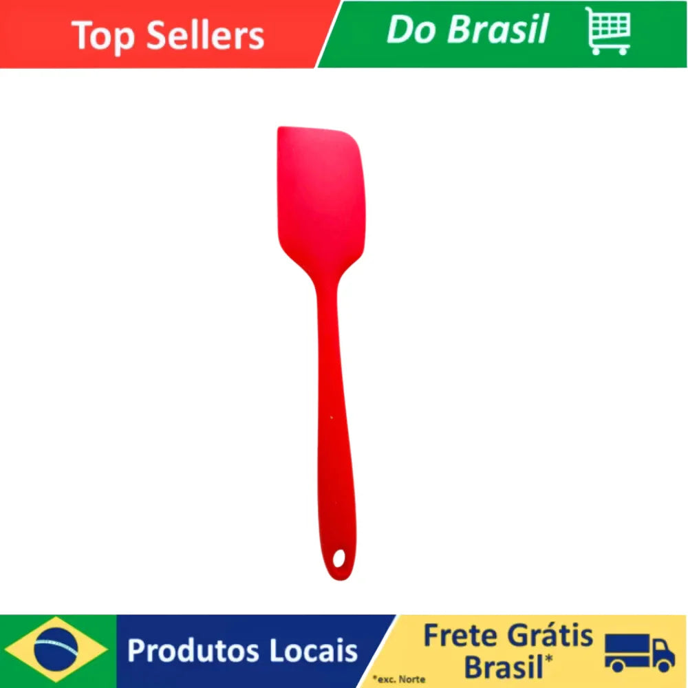 Silicone Kitchen Brush - Red, Heat Resistant and BPA Free