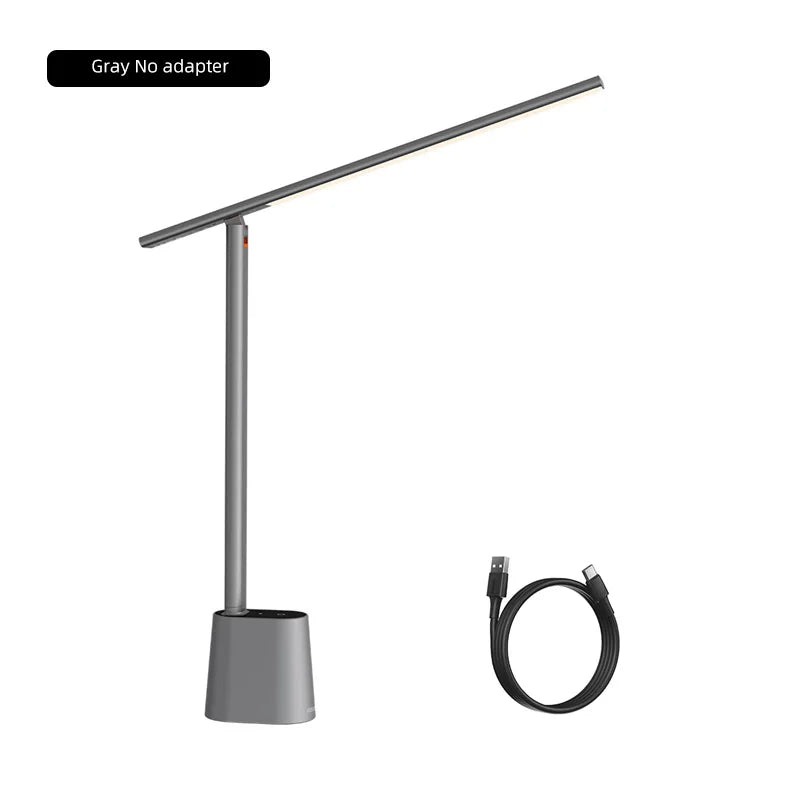 LED Desk Lamp Eye Protection Dimmable Foldable Rechargeable Table Lamp Smart Adaptive Brightness Bedside Reading Light