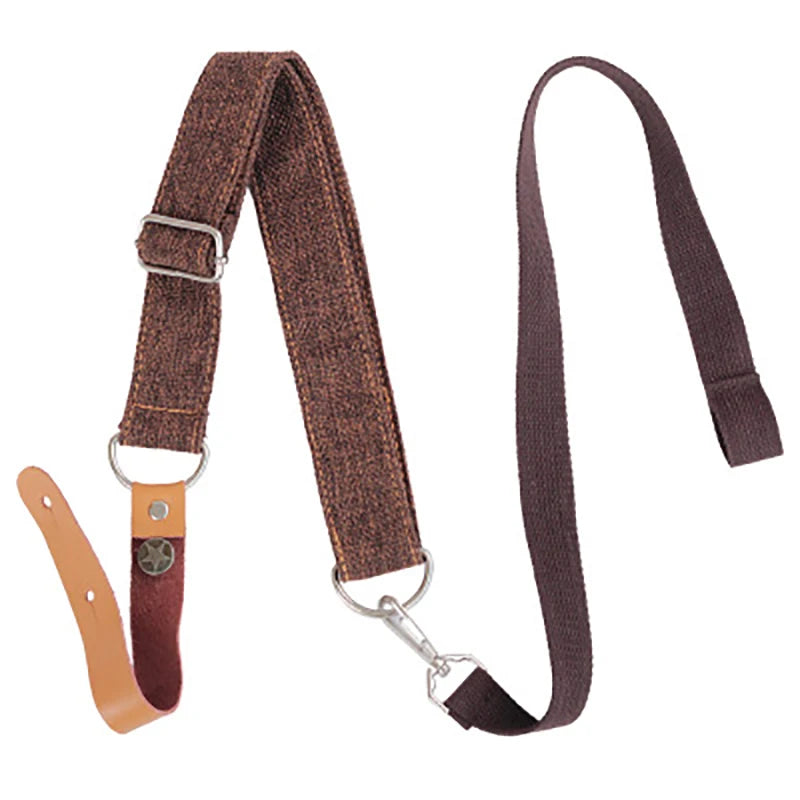 Adjustable Ukulele Strap 70-105 cm (27.6-41.3 in), 4 cm (1.6 in) Breathable Linen Cotton Nail-Free Shoulder Crossbody Strap