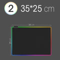 RGB LED Gaming Mouse Pad — Waterproof Large Desk Mat, Non-Slip Rubber, Multiple Sizes (70 x 30–90 x 40 cm / 27.6 x 11.8–35.4 x 15.7 in)