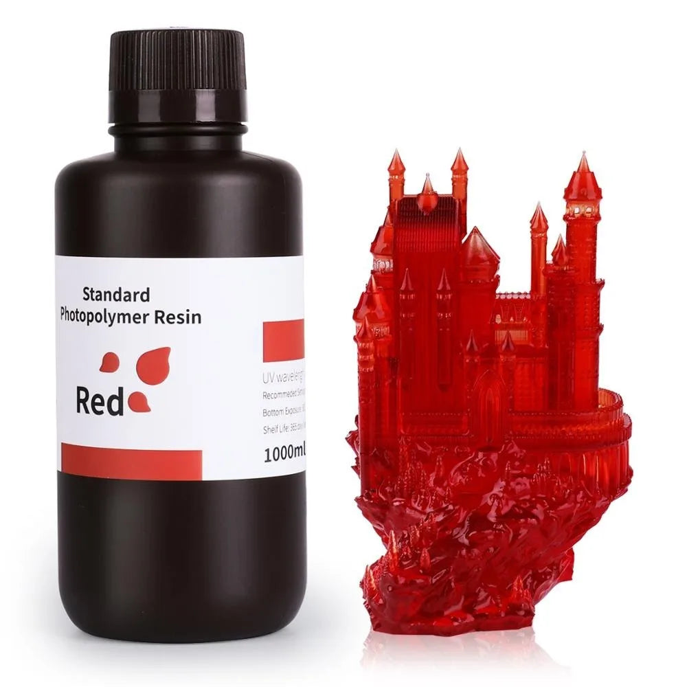 UV 3D Printing Resin 405nm, ABS-like, Water Washable, 8K Compatible for MSLA/DLP/LCD Printers