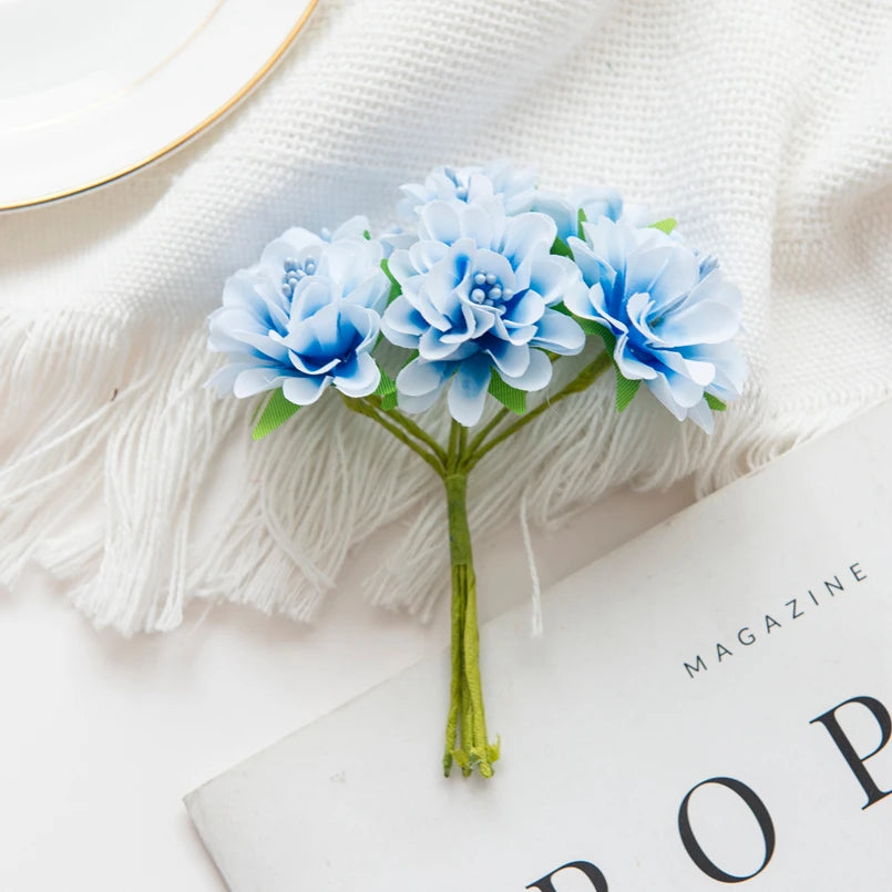 18-Pack Silk Artificial Flower Stamens for Wedding Party Home Decor Bouquets Wreaths Crafts