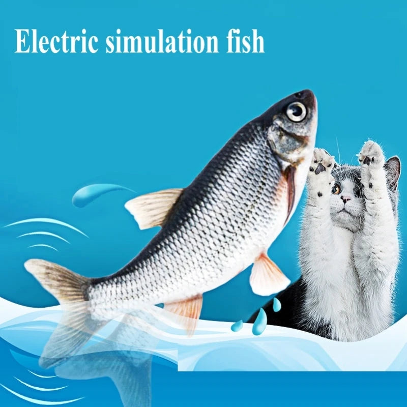 Interactive Dancing Fish Cat Toy - Plush Simulation with Catnip Pocket, Funny Pet Toy for Cats