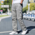 Men's Cotton Cargo Pants – Casual Work Joggers with Pockets, Waist 29–46 in (74–117 cm) | Up to 6XL