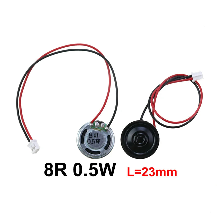 8Ω 0.5W Mini Ultra-Thin Horn Speaker 20–57mm (0.79–2.24in) with P2.0 Terminal Wire