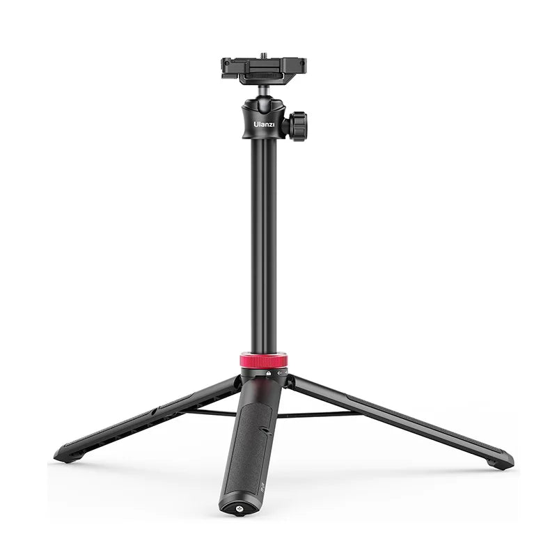 Extendable Vlog Tripod with Cold Shoe Phone Mount — Portable Smartphone & DSLR Table Tripod