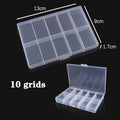 Adjustable Plastic Jewelry Organizer Box 10/15/24 Compartment Bead & Craft Storage Case