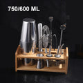 Stainless Steel Boston Cocktail Shaker — 18.6oz (550ml) & 25.4oz (750ml) Martini Mixer for Home Bar & Bartenders