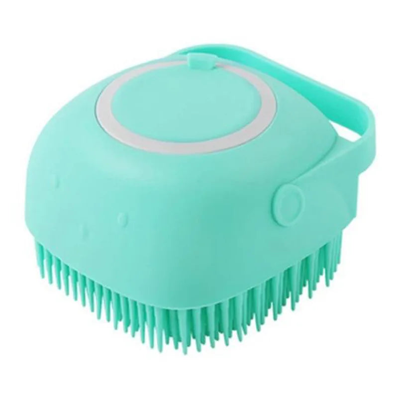 Silicone Shampoo & Bath Scrubber - Dual-Sided Body Massage Brush for Baby, Kids & Adults
