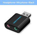 USB External Sound Card Adapter 3.5mm – Headphone & Mic USB Audio Interface for PC, Laptop, Mac, PS4, Chromebook, Raspberry Pi