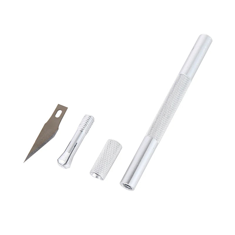 Non-Slip Metal Engraving Craft Knife Kit with #11 Blades — Precision PCB & Mobile Phone Repair Tool (10 or 40 pcs)