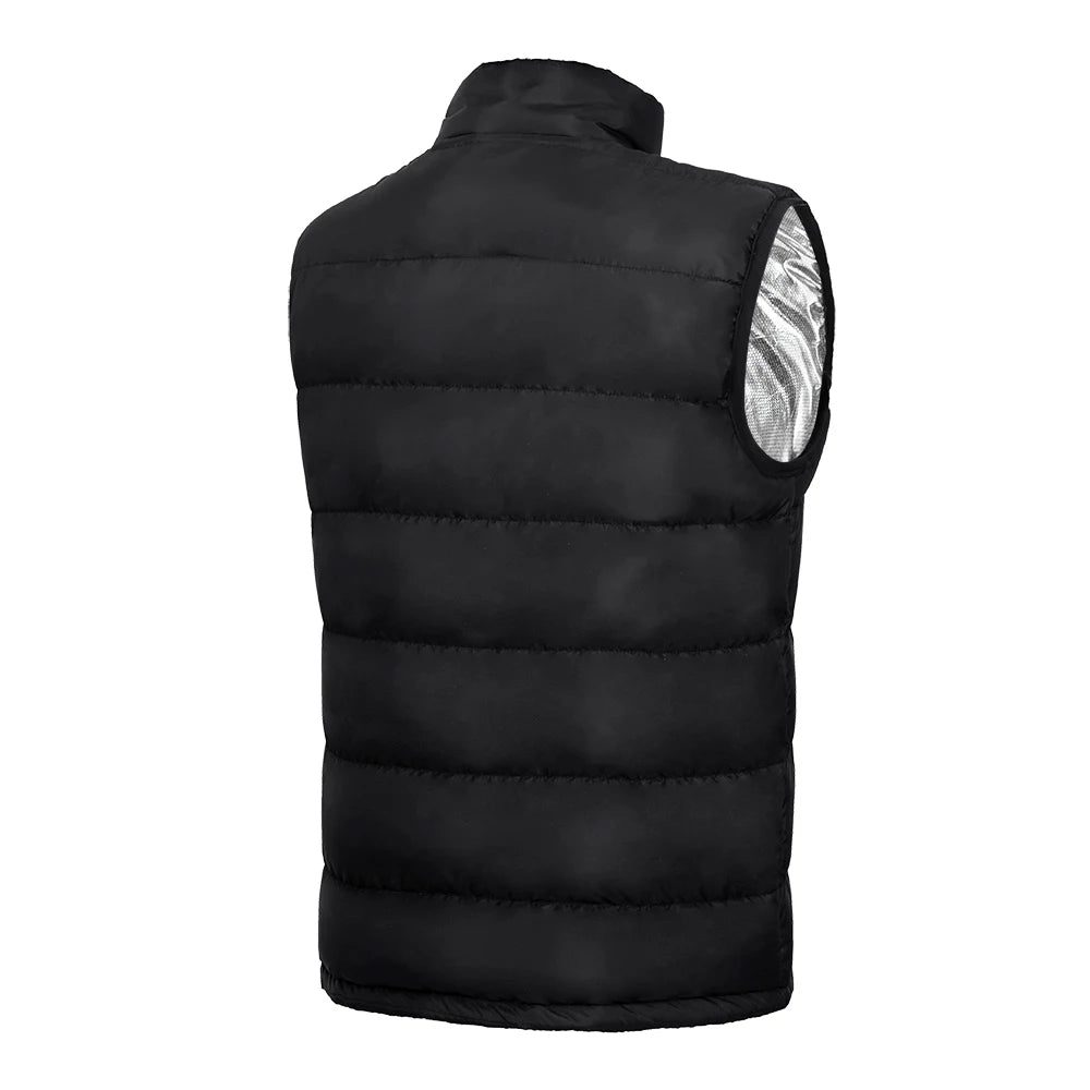 9-Zone Graphene Heated Vest – USB Electric Heating Jacket for Men & Women, Outdoor Camping & Sports