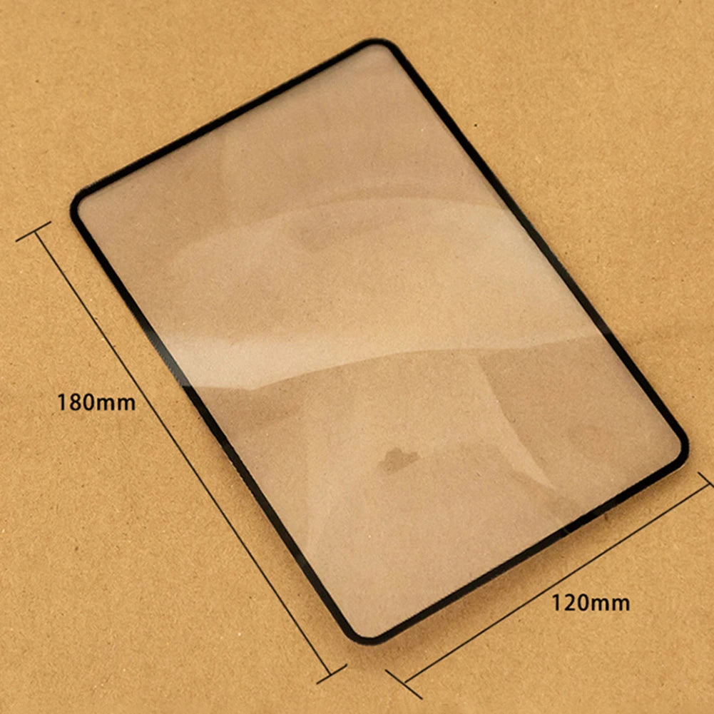 3X Ultra-Thin Full-Page Magnifier Sheet 180 x 120 mm (7.08 x 4.72 in) Book Page Reading Loupe