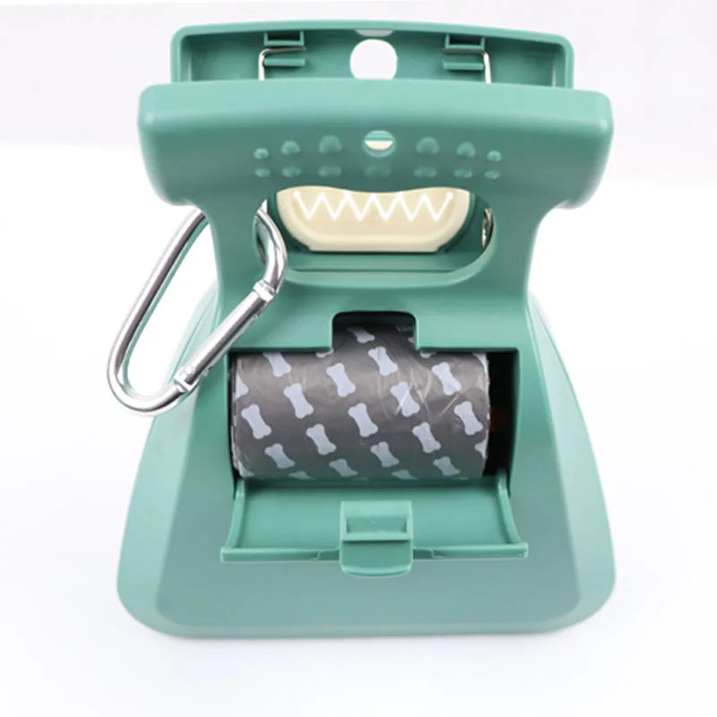 Foldable Dog Pooper Scooper – Portable Travel Poop Scoop with 1 Roll Biodegradable Bags (S 13.5×11.5 cm / 5.3×4.5 in, L 18×15 cm / 7.1×5.9 in)
