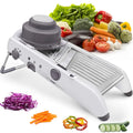 18-in-1 Adjustable Mandoline Slicer – Stainless Steel Vegetable and Fruit Grater, Julienne Cutter