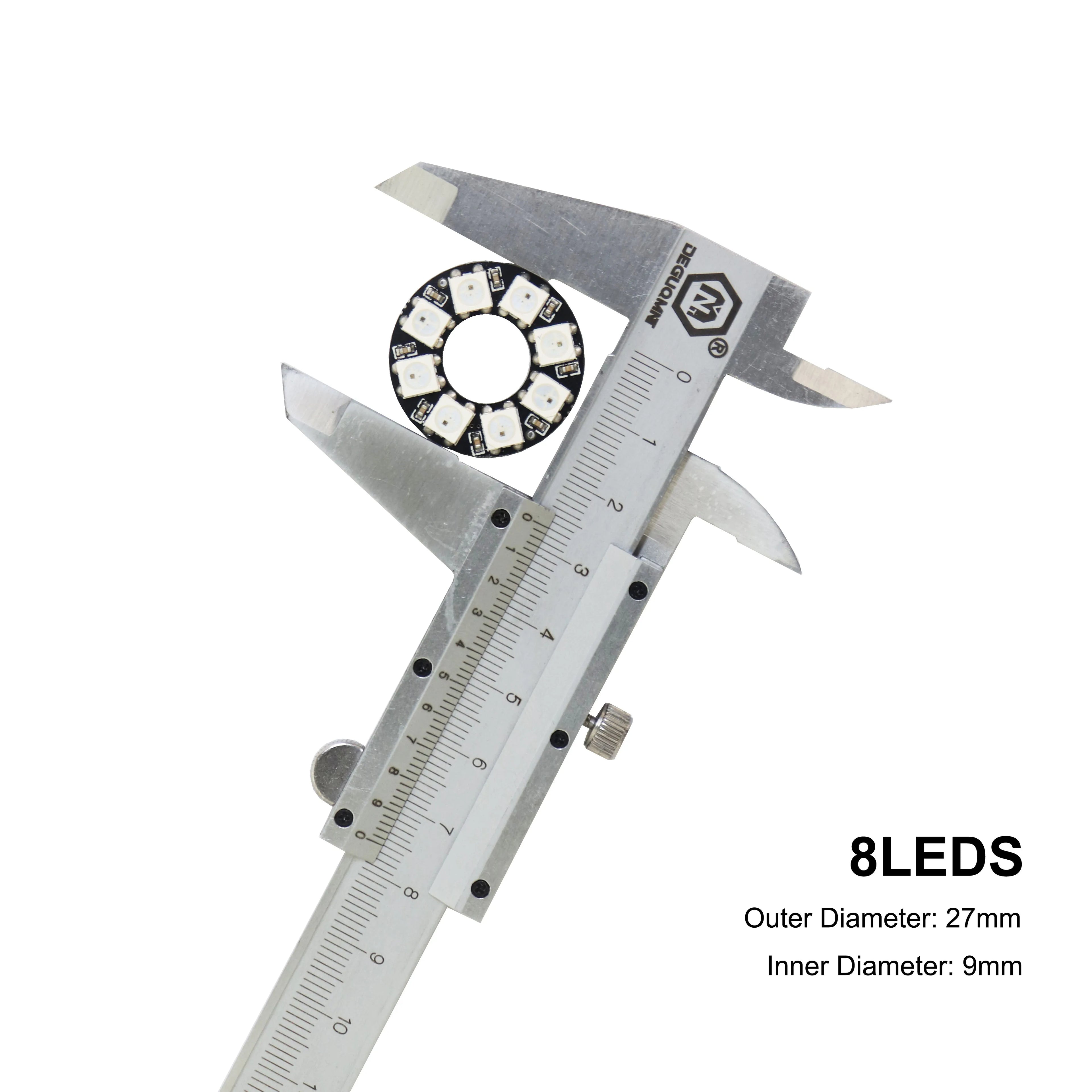 WS2812B RGB LED Pixel Ring - Individually Addressable 8/16/24/35/45-LED DC 5V