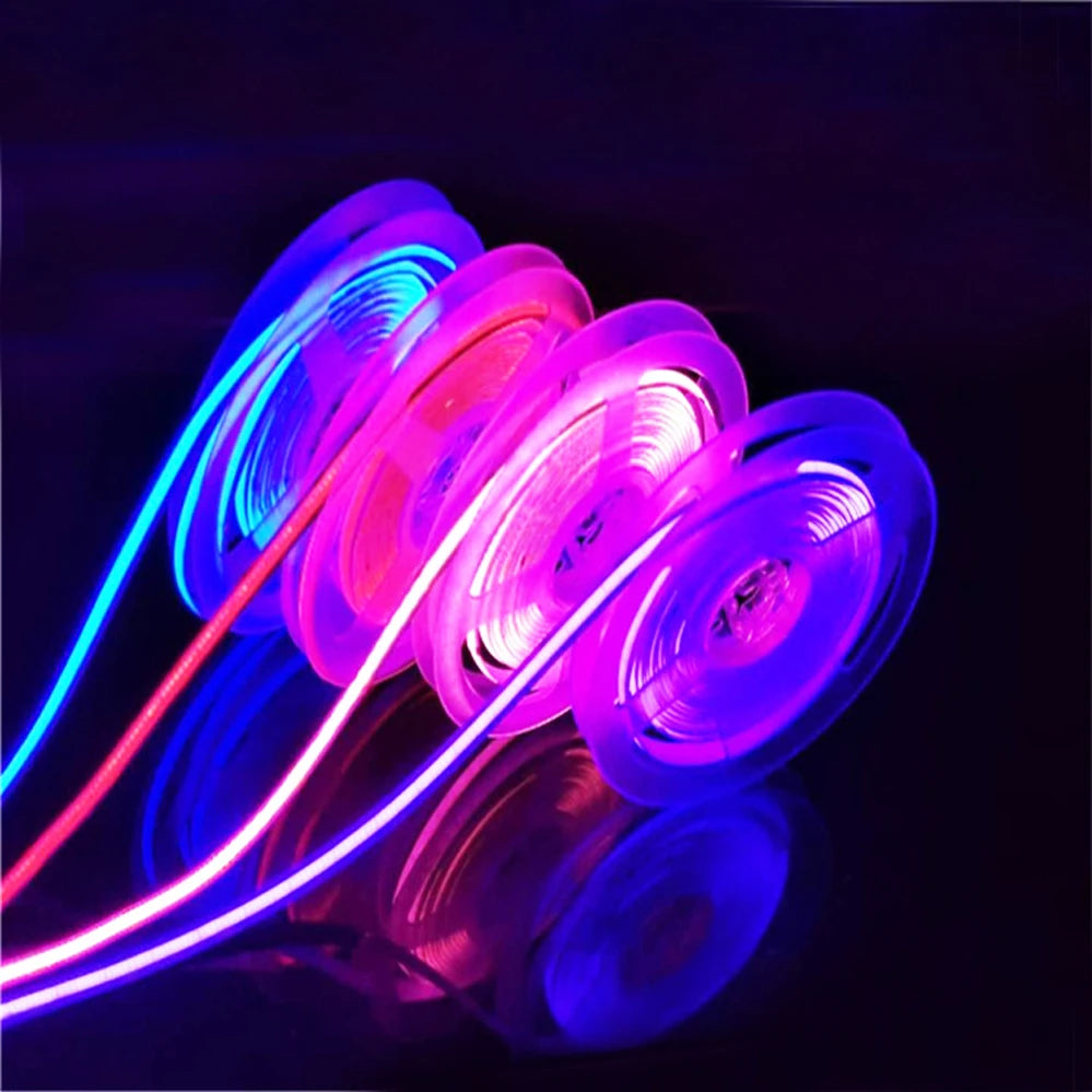 5V USB COB LED Strip Light 320 LEDs/m High-Density Flexible Tape Light Warm Natural Cool White and RGB