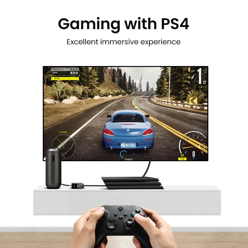 USB External Sound Card Audio Adapter with 3.5mm Mic & Headphone - USB Audio Interface for PC, Laptop, PS4/PS5, Nintendo Switch, Smartphone (15cm / 100cm Cable Options)