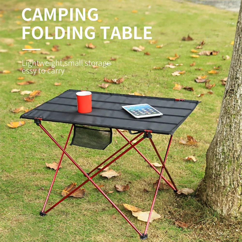 Portable Foldable Camping Table - Ultralight 6061 Aluminum Picnic & Laptop Folding Desk