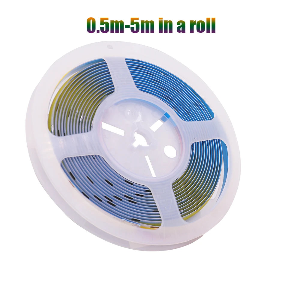 5V USB COB LED Strip Light 320 LEDs/m High-Density Flexible Tape Light Warm Natural Cool White and RGB