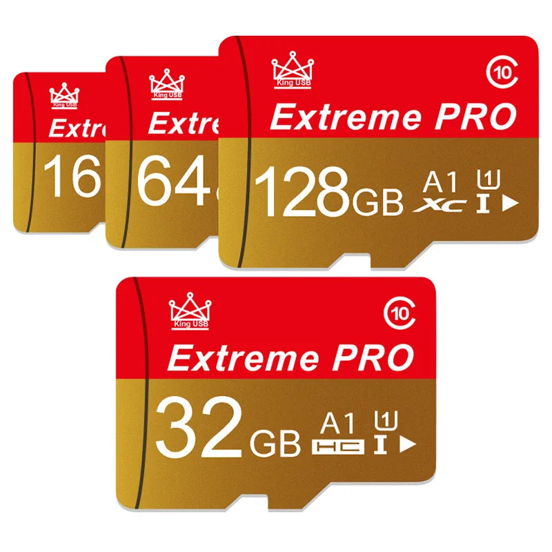 High Endurance MicroSD / TF Memory Card - 32GB, 64GB, 128GB, 256GB (Up to 100MB/s) U1 V10 A1 Class 10 - Includes Adapter