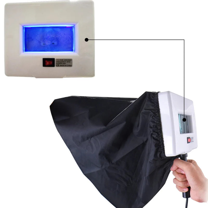 Wood Lamp UV Skin Analyzer - Professional Facial Skin Diagnostic Device with 3x Magnifier