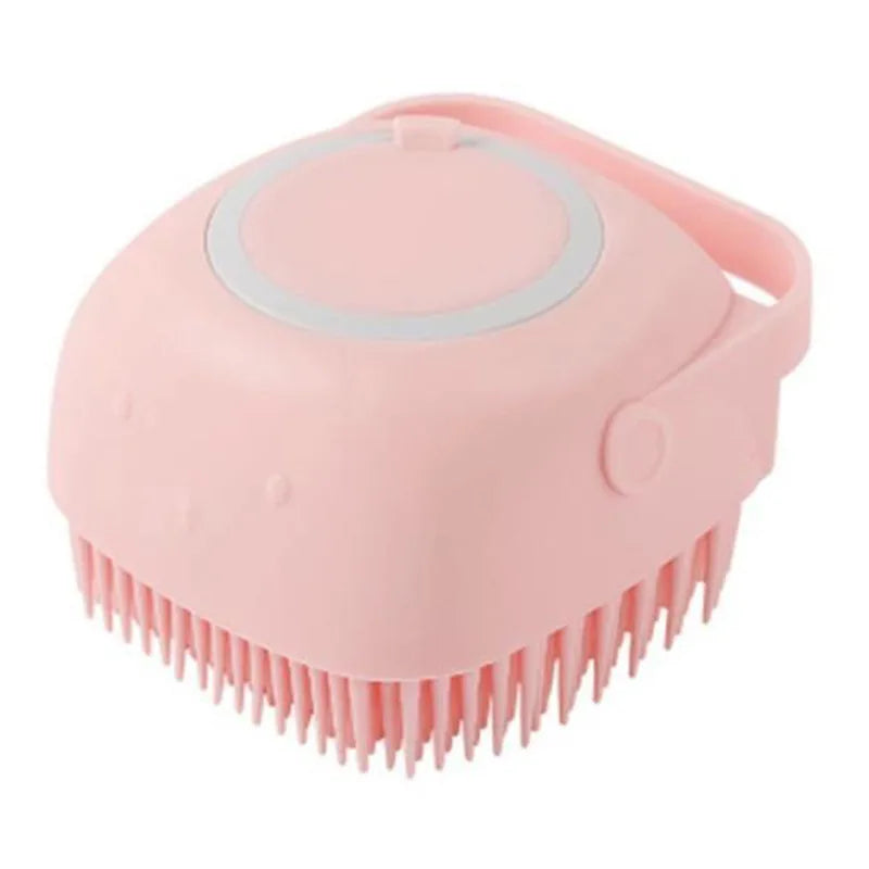 Silicone Shampoo & Bath Scrubber - Dual-Sided Body Massage Brush for Baby, Kids & Adults