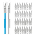 Non-Slip Metal Engraving Craft Knife Kit with #11 Blades — Precision PCB & Mobile Phone Repair Tool (10 or 40 pcs)