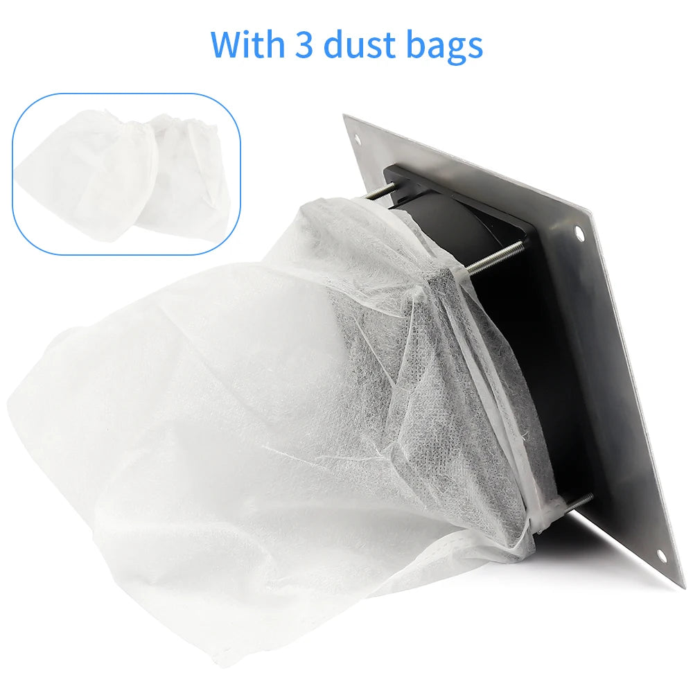 2800RPM Desk Nail Dust Collector Built-In Suction Fan for Nail Art & Salon – 3 Replaceable Dust Bags