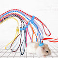 Adjustable Hamster Harness Leash 1.4m (4.6 ft) & 2.0m (6.6 ft) Nylon Rope Lead for Rat Mouse Gerbil